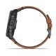 Смарт-часы Garmin epix Pro Gen 2 Sapphire Edition (51 мм) карбоново-серые титановые DLC с каштановым кожаным ремешком