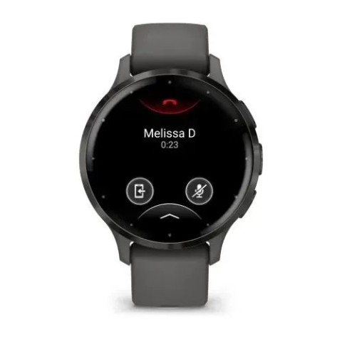 Смарт-часы Garmin Venu 3s серые со сланцевым стальным безелем и силиконовым ремешком