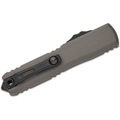 Ніж Microtech Ultratech Gen III OTF, ZBP D/E, tatical, напівсеррейтор, сірий