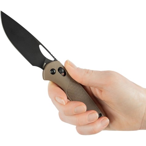 Нож CJRB Acacia Black Blade, ц:brown