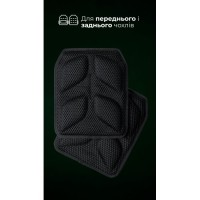 Чоловічий анатомічний демпфер для плитоноски “М4” M-XL (2 шт | Чорний) ТМ Балістика