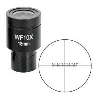 Окуляр SIGETA WF 10x/18 мм (мікрометричний)