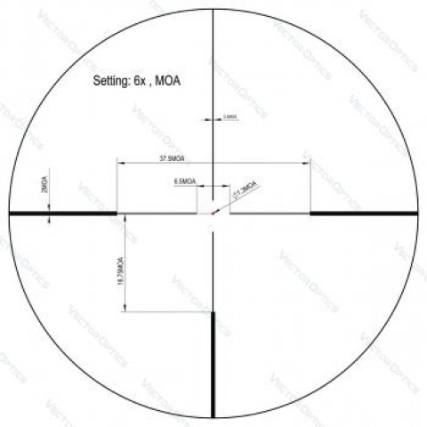 Оптический прицел Vector Optics Continental 1-6x24 (30 мм) illum. SFP