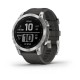 Смарт-часы Garmin fenix 7 серебристые с ремешком графитового цвета