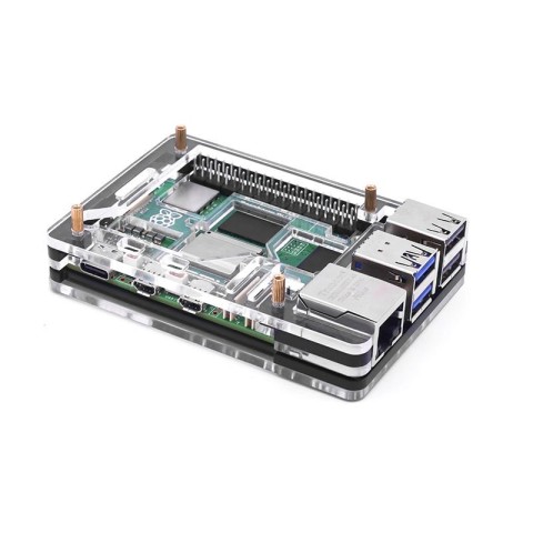Корпус для Raspberry Pi 5 акриловий (5 шарів)
