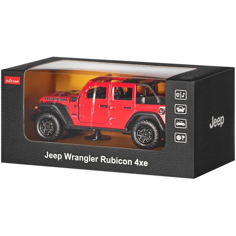 Машинка Rastar Jeep Wrangler Rubicon 4xe 1:32 ц:красный