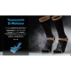 Шкарпетки водонепроникні Dexshell Hytherm Pro Socks, розмір S (36-38), чорні з коричневою смугою