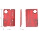 Ніж Victorinox Swisscard Lite 82х54х4мм,12функ,черв.прозор