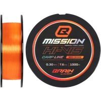 Леска Brain Mission Carp Line (Neon Orange) 1000m 0.30mm 7.6kg