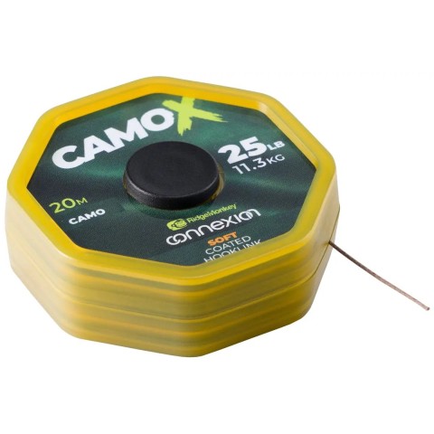 Поводковый материал RidgeMonkey Connexion CamoX Soft Coated Hooklink 20m 35lb/15.9kg
