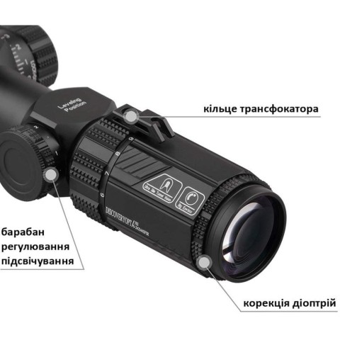 Приціл Discovery Optics HS 6-24X44SFIR FFP 30mm підсвічування (231002)