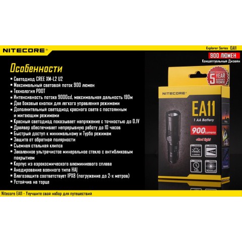 Фонарь Nitecore EA11