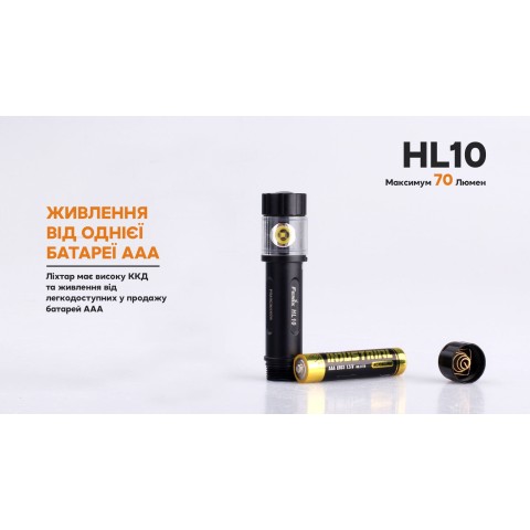Ліхтар налобний Fenix HL10 purple