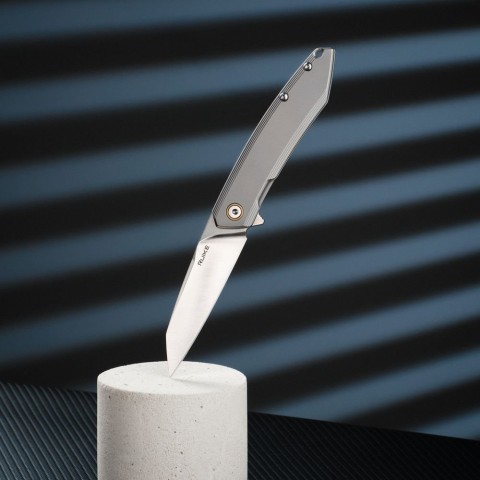 Ніж складаний туристичний Ruike P831S-SA, (8.5 см) 14C28N / 3cr14n сірий