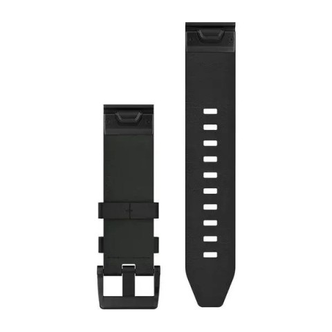 Ремінці для годинника Garmin QuickFit 22 шкіряні, чорні