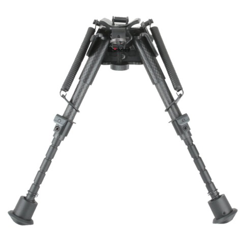 Сошки Vector Optics 155-230 мм на антабку. Карбонове волокно, підпружинені з ричагом