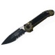 Ніж Microtech L.U.D.T S/E Gen III.,  чорний клинок, напівсеррейтор, руків'я  OD green