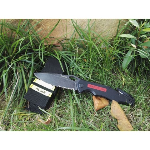 Ніж складаний мисливський Ruike M195, (10.8 см) D2 / G10 чорний