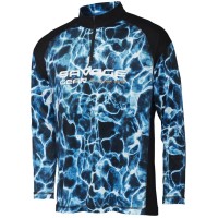 Реглан Savage Gear Marine UV Long Sleeve Tee S Sea Blue