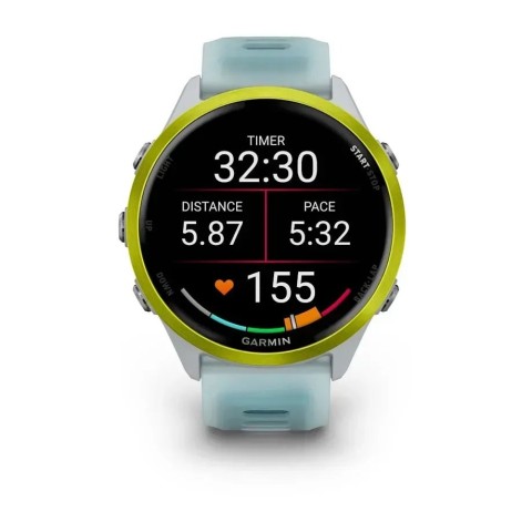 Смарт-годинник Garmin Forerunner 570 (47 мм) яскраво-жовтий алюміній білий/бірюза