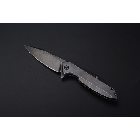 Ніж складаний туристичний Ruike P128-SB, (9.3 см) 14C28N / 3cr14n чорний