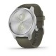Смарт-часы Garmin vivomove Style с серебристым корпусом и торфяным ремешком