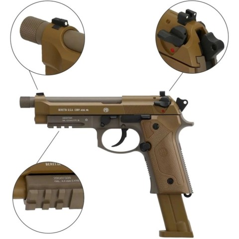 Пневматичний пістолет Beretta M9A3FDE Blowback кал. 4,5 мм (с затворною затримкою) (5.8347)