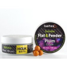 Бойлы Baitex пылящие Flat & Feeder Plum 10 мм (45 шт)
