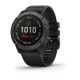 Смарт-часы Garmin fenix 6X Pro Solar титановые серые DLC с черным ремешком
