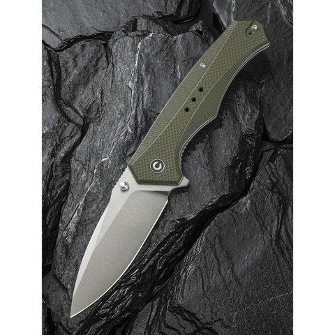 Ніж складаний туристичний Civivi Photonix, (9.4 см) 14C28N / G10 темно-зелений