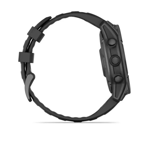 Смарт-годинник Garmin fenix E (47 мм) сланцево-сірий нержавіюча сталь/чорний