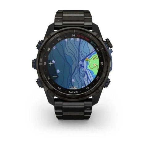Смарт-часы Garmin Descent Mk3i (51 мм) карбоново-серые DLC титановые с DLC титановым ремешком