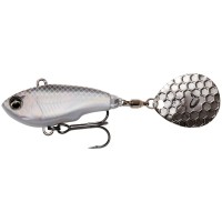 Тейл-спиннер Savage Gear Fat Tail Spin 65mm 16.0g White Silver