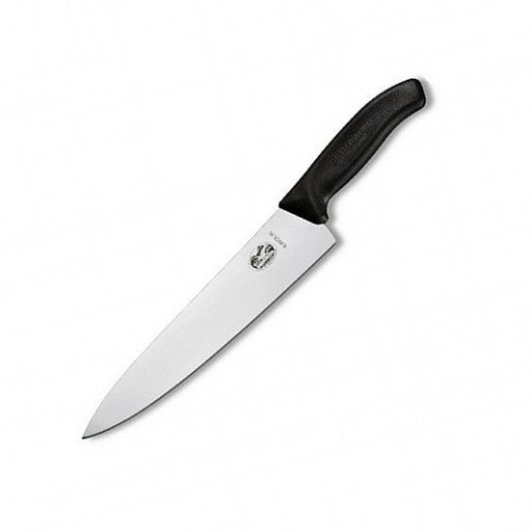 Кухонний ніж Victorinox SwissClassic Carving лезо 20см широке з чорн. ручкою