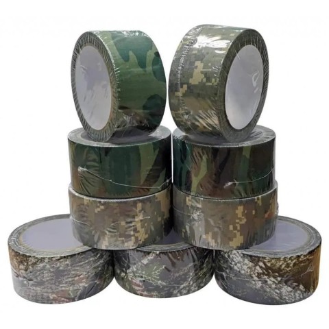 Скотч-лента камуфляжная BUVELE 10м хаки (50мм)