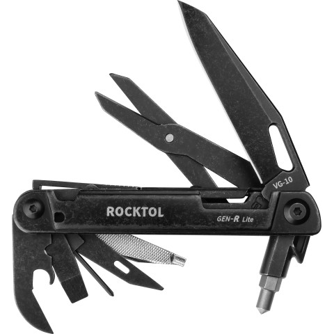 Нож-мультитул Rocktol GEN-R Lite 15-в-1 в кожаном чехле