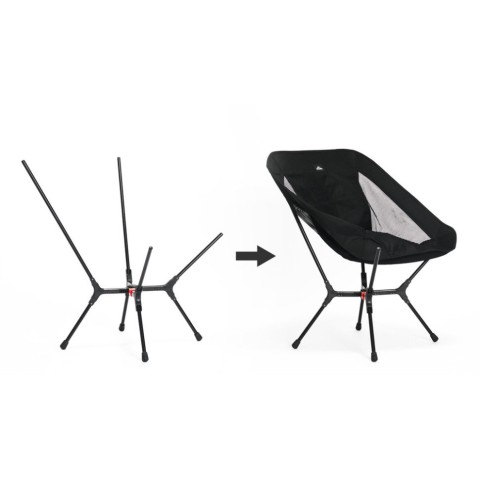 Стілець складаний ультралегкий Naturehike CNK2550JJ013 Yamami YL01, розмір М, алюміній, оливковий