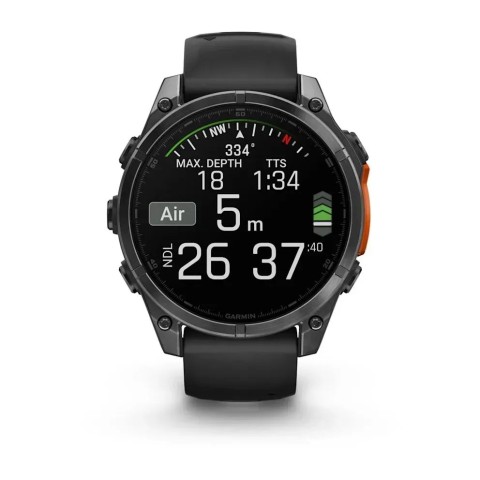 Garmin Fenix 8 AMOLED (47 мм) сланцево-серый/чёрный