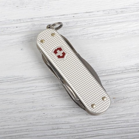 Ніж Victorinox Minichamp Alox 58мм,15функ,ріфл.срібл