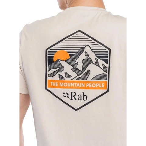 Футболка Rab Stance Mountain Peak Tee L ecru