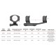 Моноблок Warne Skeleton Mount Gen2 30 мм Weaver Offset ц:blue