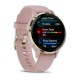 Смарт-часы Garmin Venu 3s припыленно-розовые с золотистым стальным безелем и силиконовым ремешком