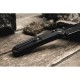Ніж складаний туристичний Ganzo G768PT (8.8 см) D2 / G10 чорний, чорний клинок