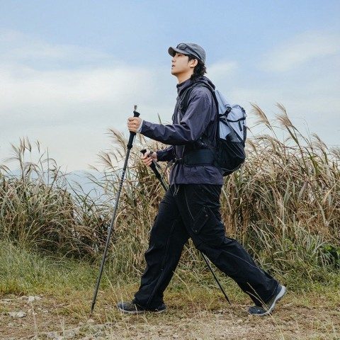 Трекінгова палиця Naturehike CNK2450DS017, 130 см, сіра