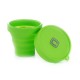 Чашка складана з кришкою зелена СИЛА (150 мл)