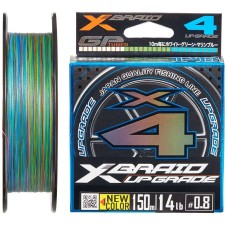 Шнур YGK X-Braid Upgrade X4 180m (3 colored) #0.4/0.104mm 8lb/3.6kg