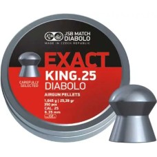 Пули пневматические JSB Diabolo Exact King 1,64 г 6,35 мм 350 шт/уп