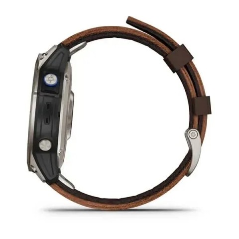 Смарт-годинник Garmin D2 Mach 1 з коричневим ремінцем Оксфорд