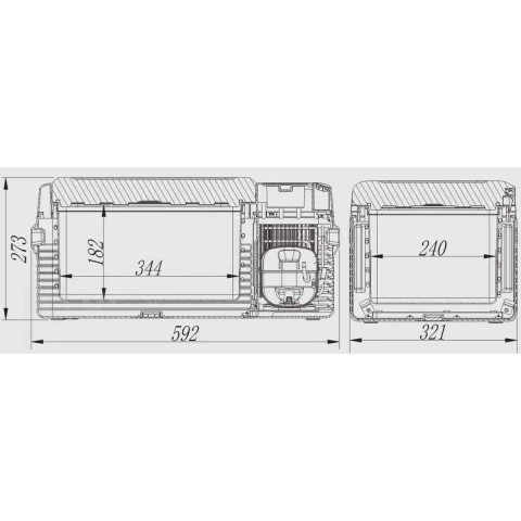 Автохолодильник Alpicool CL15AP CL15 15л., -20℃, (12, 24, 220 В)