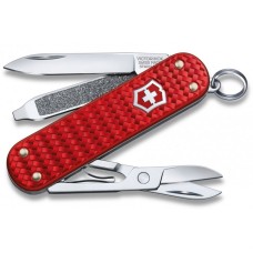 Ніж Victorinox Classic SD Precious Alox Iconic Red 58мм,5функ,ріфл.черв